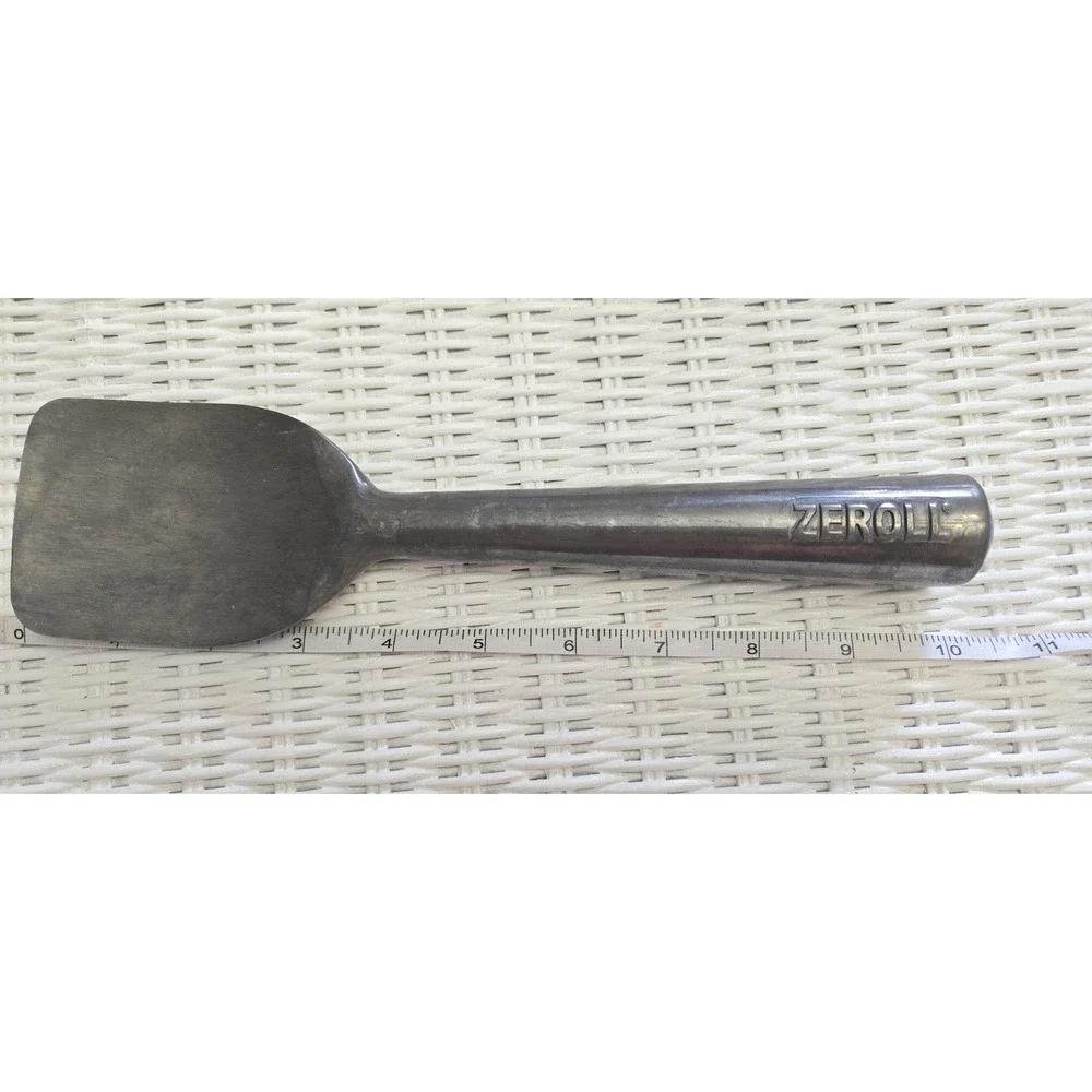 Xl Vintage Zeroll Ice Cream Scoop Paddle Spade Spoon Aluminum Blue End 10
